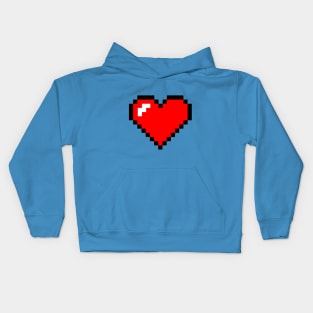 Pixel Heart (Large) Kids Hoodie